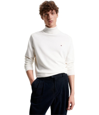 Cotton Blend Knit Sweater