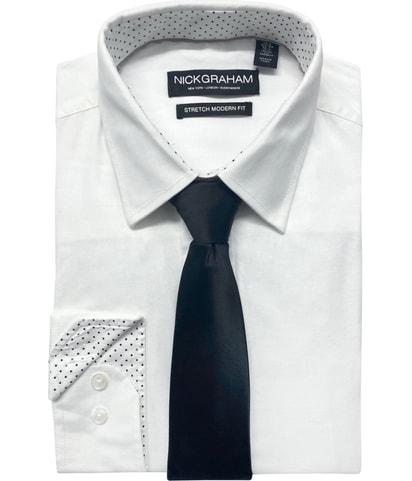 Modern Fit Stretch Button Down Dress Shirt