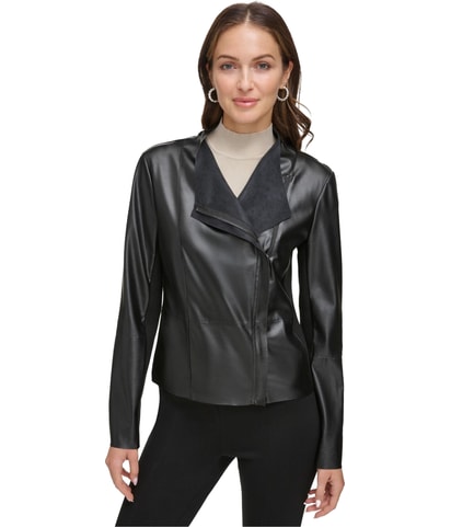 Faux Leather Motorcycle Jacket