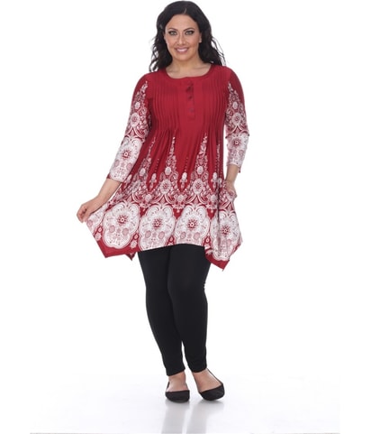 Pleated Tunic Blouse