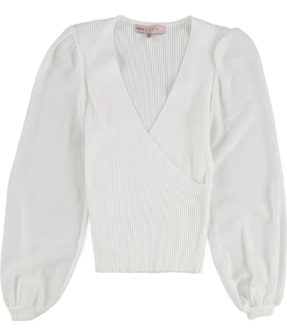 Deep V Ribbed Top Pullover Sweater