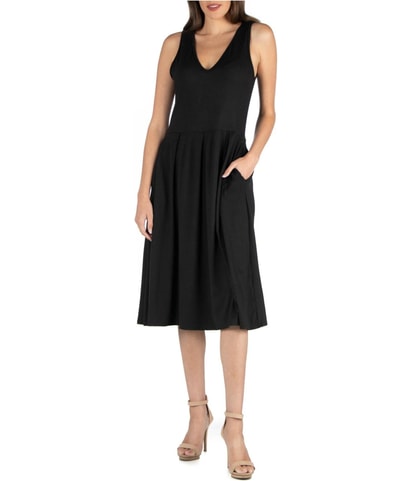 Pocket Midi Fit & Flare Dress