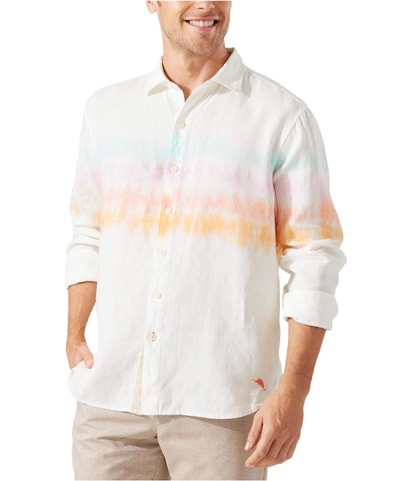 Sunrise Tides Linen Button Up Shirt