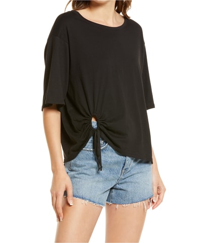 Keyhole Basic T-Shirt