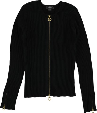 Double-Zip Knit Sweater