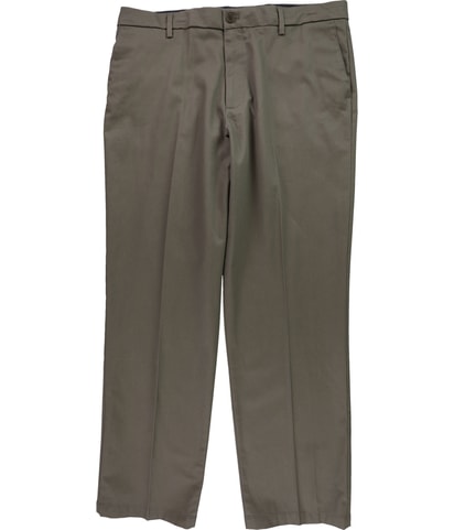 Solid Straight Leg Casual Pants