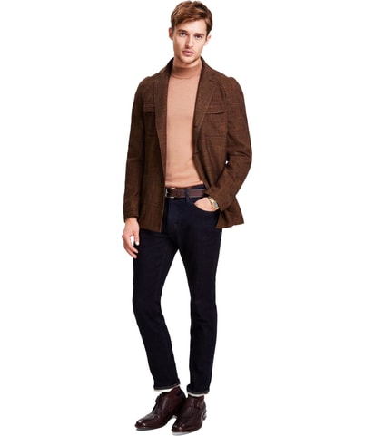Raglan Sleeve Three Button Blazer Jacket
