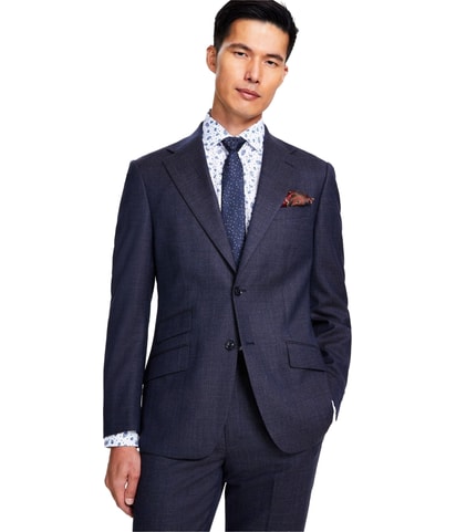 Slim-Fit Stretch Two Button Blazer Jacket