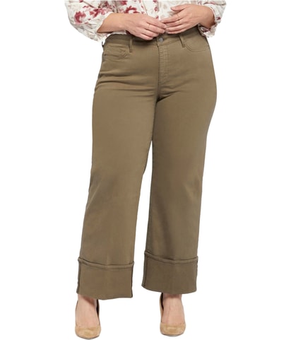 Cuffed Regular Straight Leg Jeans