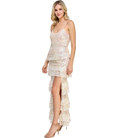 Sequined Evening Maxi Dress