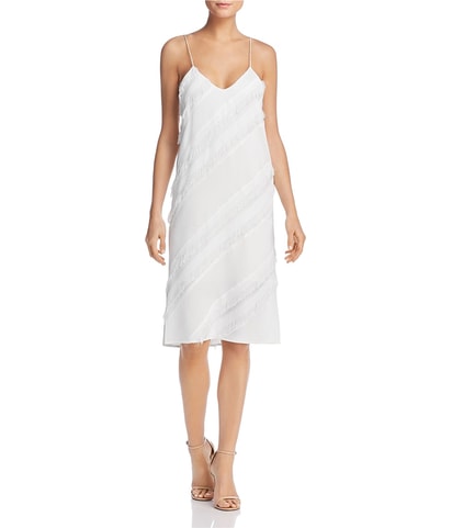Fringe Trim A-line Dress