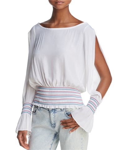 Slit Sleeve Shell Blouse