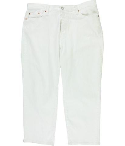 Solid Regular Straight Leg Jeans