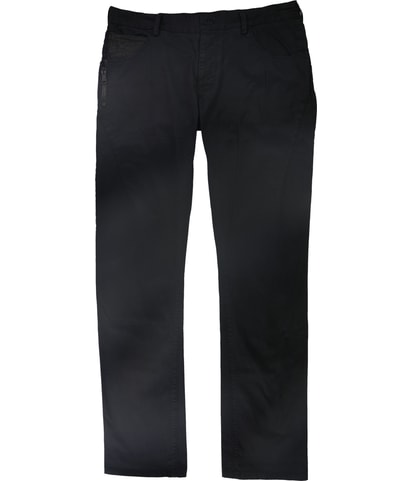 Solid Straight Leg Casual Pants