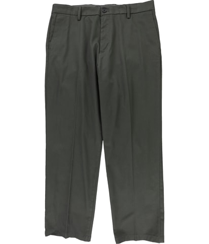 Signature Iron Free Straight Leg Classic Khakis Chino Pants