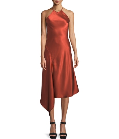 Draped Midi Dress