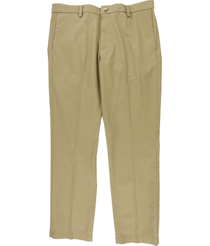Signature Iron-Free Stain Defender Slim-Fit Straight Leg Slim Khakis Casual Pants