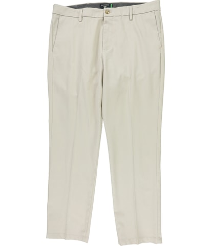 Signature Iron Free Straight Leg Slim Khakis Casual Pants