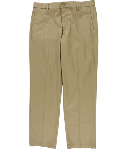 Signature Iron-Free Stain Defender Straight Trousers Khakis Casual Pants