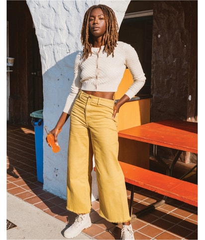 Corduroy Wide Leg Casual Pants