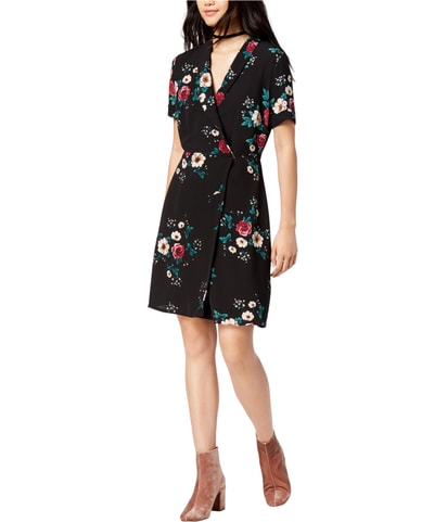 Wild Rose Wrap Dress
