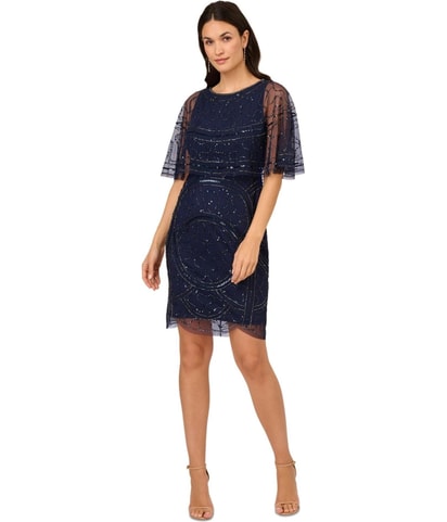 Mesh Mini Cocktail Dress