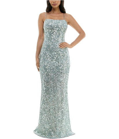 Sequined Gown Dress