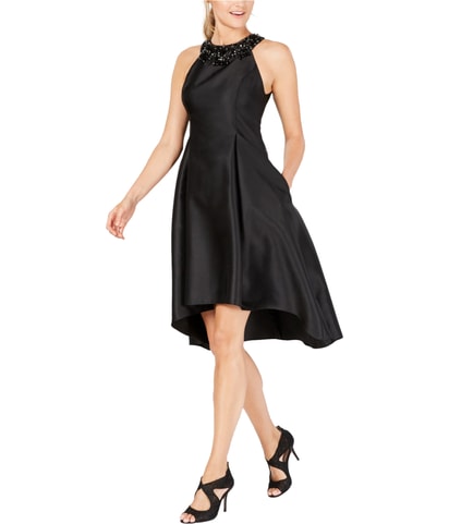 Embellished High-Low Dress