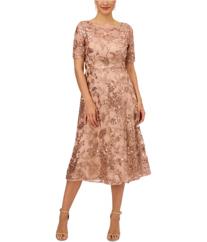 Embroidered Midi Dress