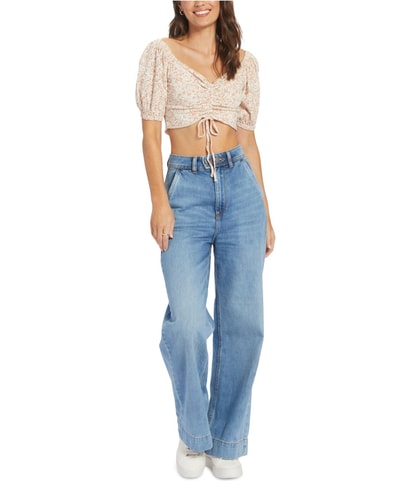 Flirty Crop Top Blouse