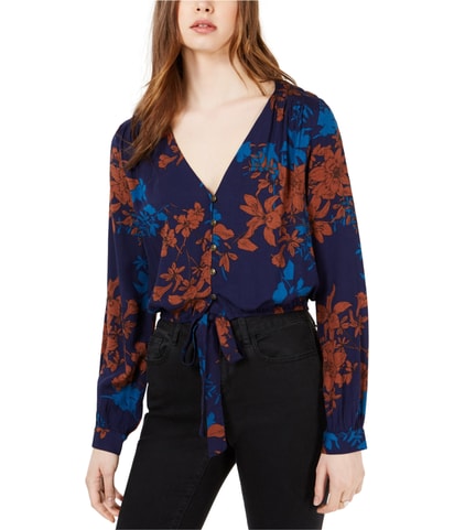 Tie-Hem Button Down Blouse