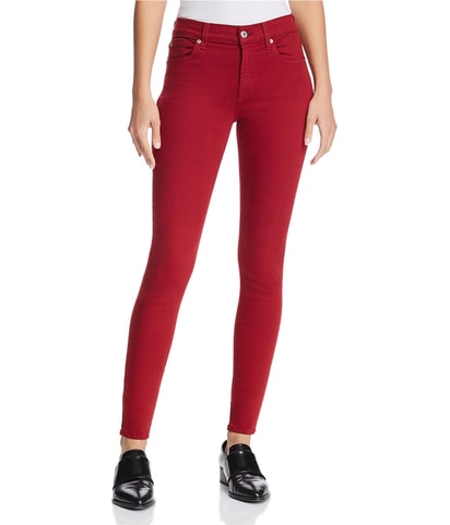 Coated Tapered Skinny Jeans