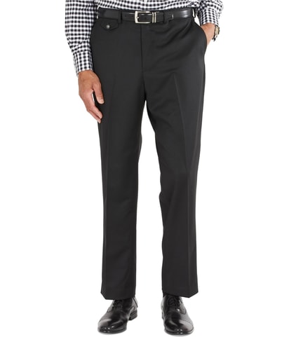 Solid Classic Fit Straight Leg Slacks Dress Pants