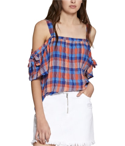 Bow Sleeve Cold Shoulder Blouse