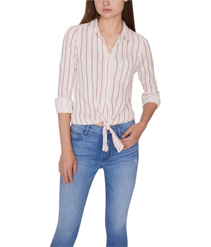 Tie-Hem Button Down Blouse