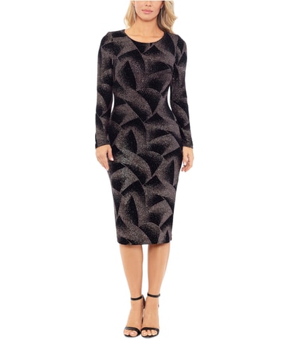 Glitter Knit Shirt Dress