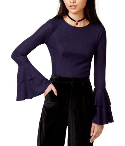 Ruffled Knit Blouse