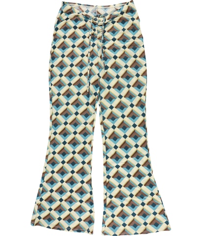 Drawstring Flare Casual Pants