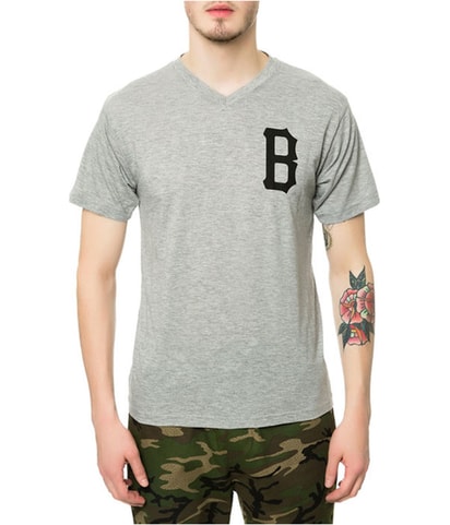 Black Scale The B Logo V-Neck Graphic T-Shirt