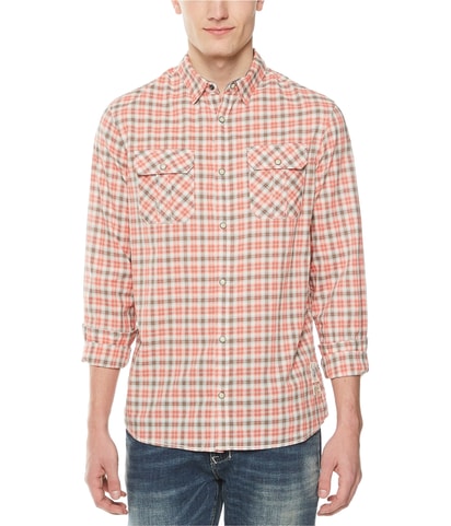 Check-print Button Up Shirt
