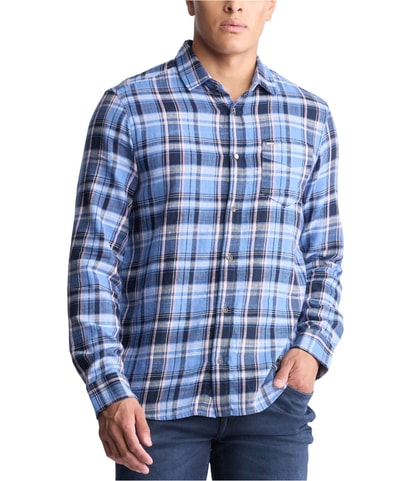 Saroz Cotton Plaid Button Up Shirt