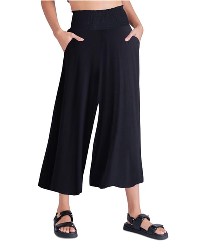 Smocked Straight Leg Casual Pants
