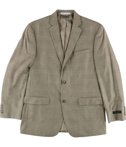 Glen-Plaid Two Button Blazer Jacket