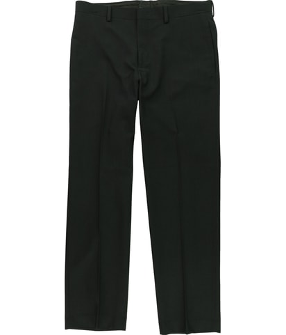 Micr-Grid Straight Leg Slacks Dress Pants