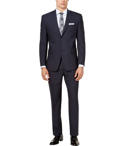 Windowpane Two Button Blazer Jacket