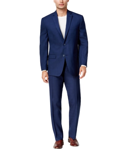 Tonal Plaid Two Button Formal Suit
