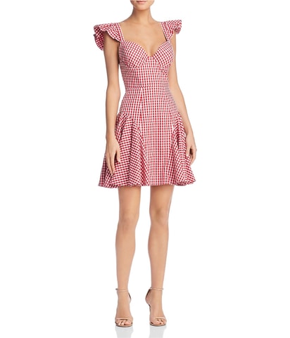 Gingham Ruffled Dress