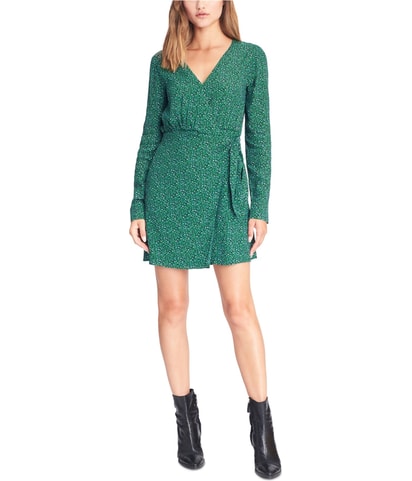 Cheetah Print Wrap Dress