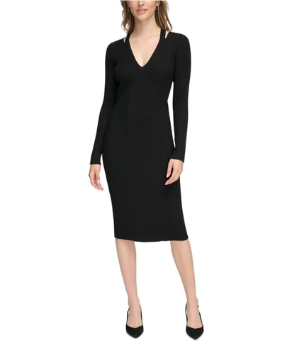 Ribbed Tank Sheath Bodycon Dress
