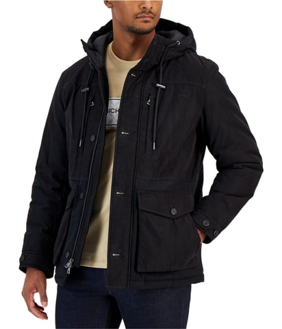 Four-Pocket Parka Coat